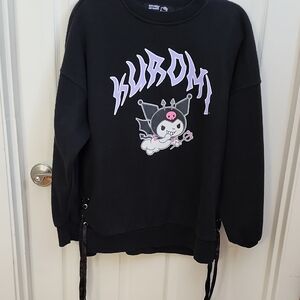 Hello Kitty Black Kuromi Sweatshirt